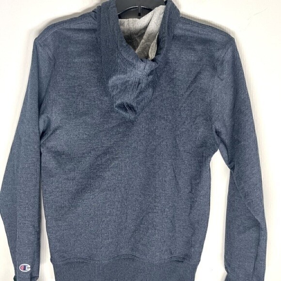 New Champion Men's Active hooded sweatshirt Jacket Logo Navy Heather Men Small - Picture 6 of 6
